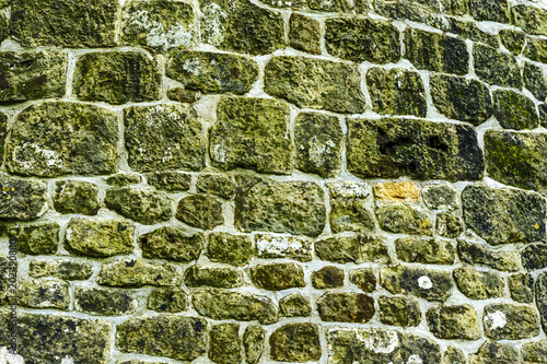 Old brick used to build a mill photo