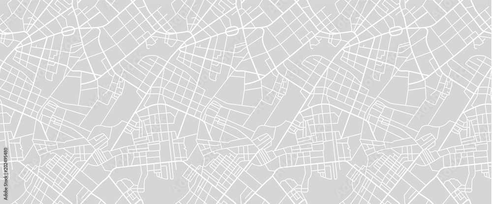 Naklejka premium Mapa miasta