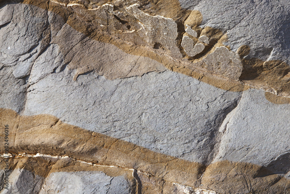 Naklejka premium Stone background. Ceramic tile. Masonry. The texture of the stone.