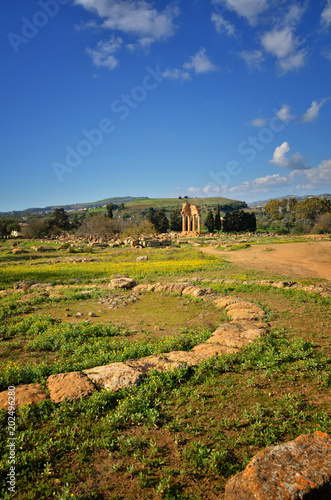 Italian destination, archeological site in Sicily, Valley of Temples