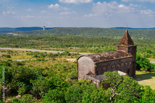 Bokor Church, Kampot, Cambodia photo