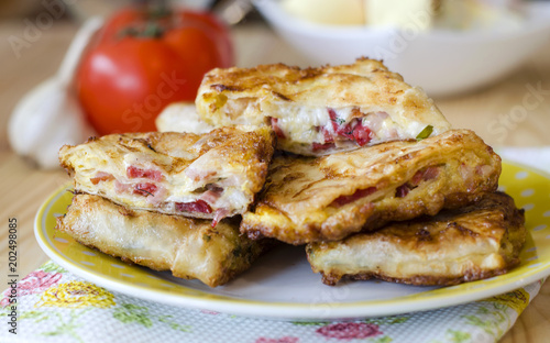 appetizer of thin lavash photo