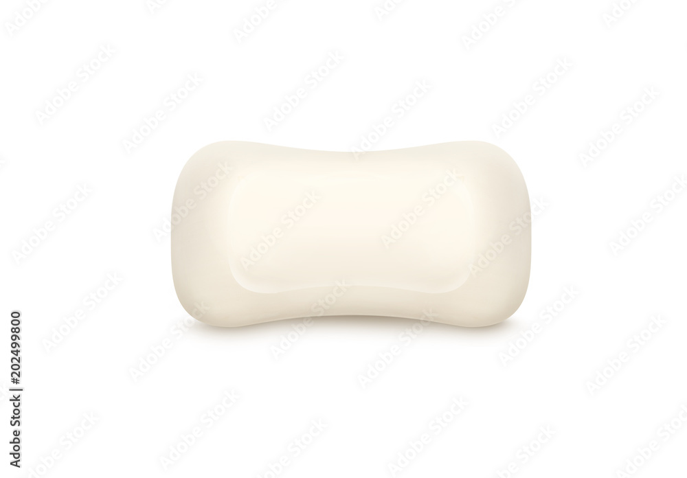 Fresh soap isolated on white background with clipping path Fresh soap isolated on white background with clipping path