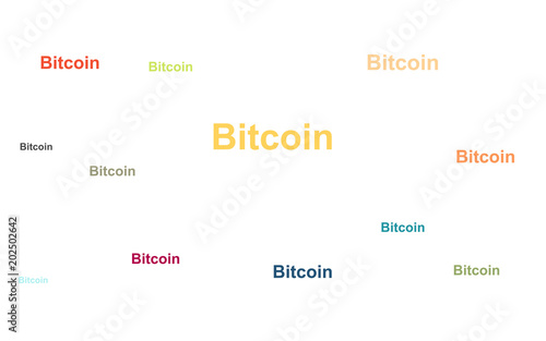 Viele bunte Wörter - Bitcoin