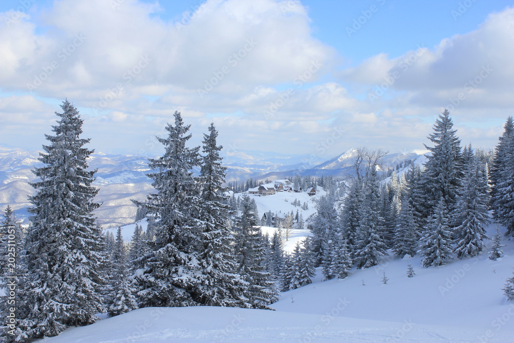 Jahorina mountain winter