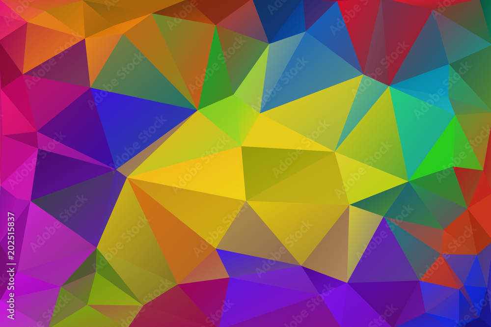Multicolor abstract background of triangles Multicolor abstract background of triangles