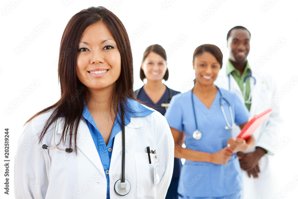 Doctors: Pretty Doctor with Others Behind Doctors: Pretty Doctor with Others Behind