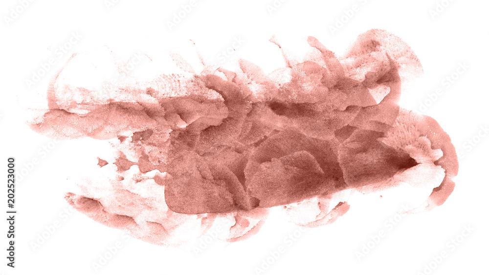 Abstract watercolor background hand-drawn on paper. Volumetric smoke elements. Red-Orange, Blooming Dahlia color. For design, web, card, text, decoration, surfaces. Abstract watercolor background hand-drawn on paper. Volumetric smoke elements. Red-Orange, Blooming Dahlia color. For design, web, card, text, decoration, surfaces.