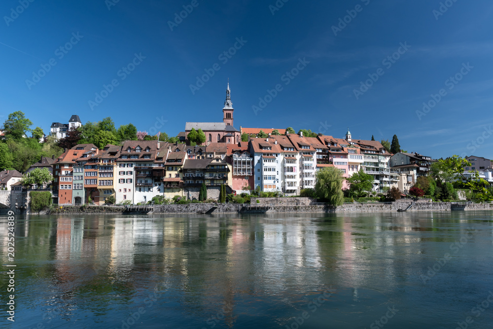 Stadt Laufenburg in der Schweiz am Rhein