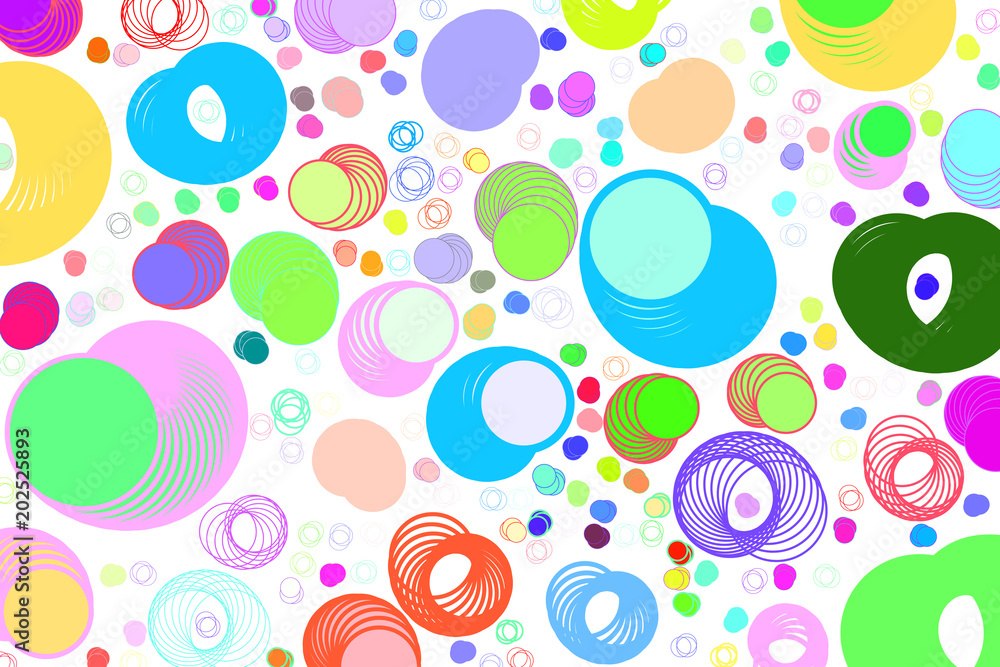 Conceptual background circles or ellipses pattern for design. Texture, repeat, drawing & messy.