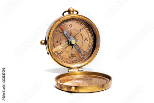 Compass On White Background