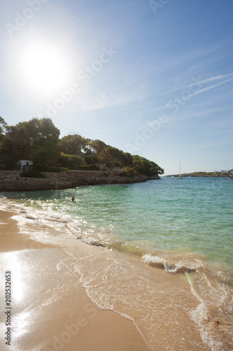 Cala d Or  Mallorca - AUGUST 2016 - Sunset at the beautiful beach of Cala d Or