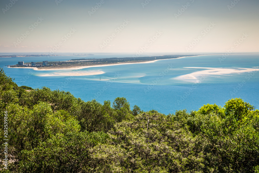 Beautiful landscape view of the National Park Arrabida in Setubal,Portugal. Beautiful landscape view of the National Park Arrabida in Setubal,Portugal.