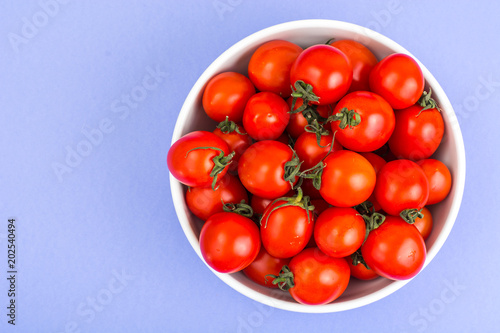 Tomatoes are small fresh ripe red