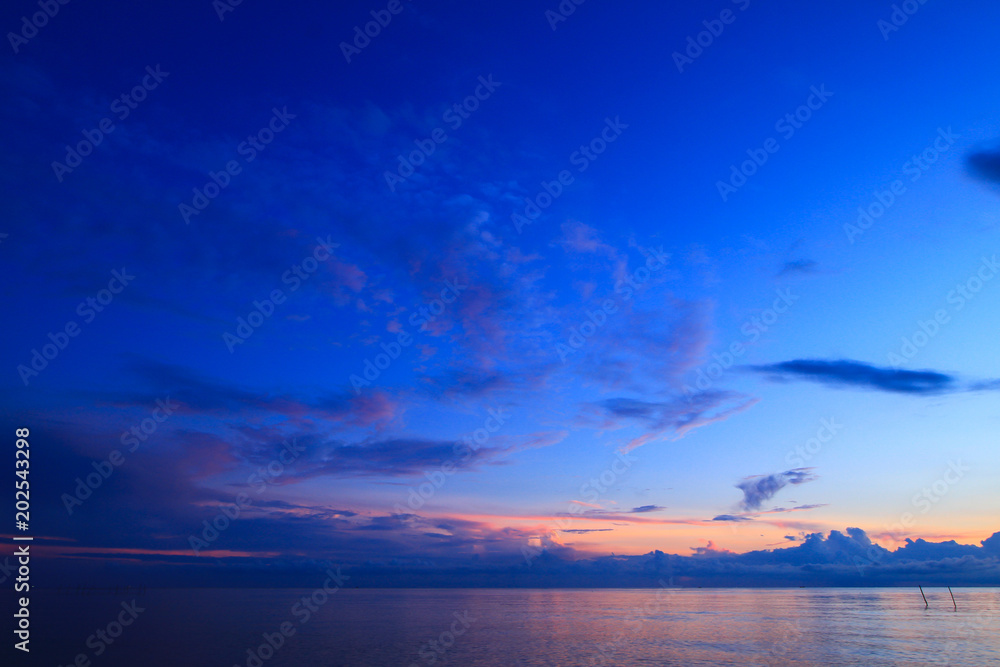 Beautiful sky on twilight time for background