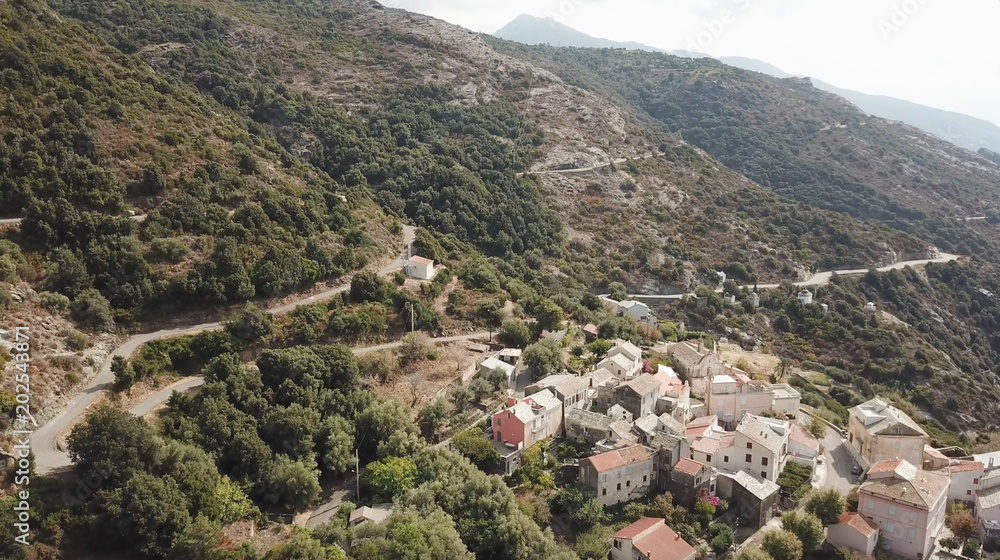 Small village in Corsica - By Drone