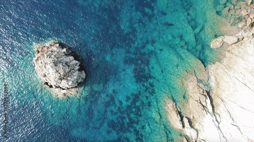 Diamond Rock In corsica by drone - 4k