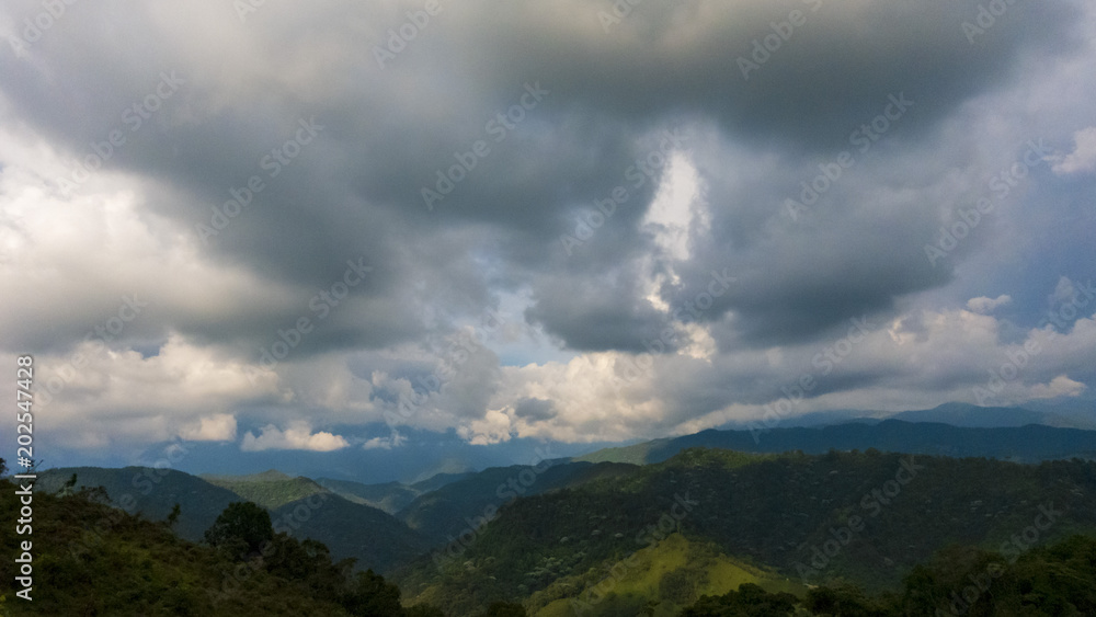 Fototapeta premium Colombian sky