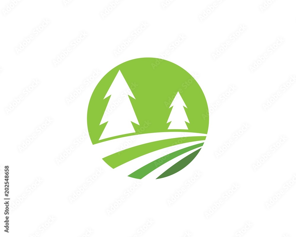 Cedar tree Logo template Cedar tree Logo template