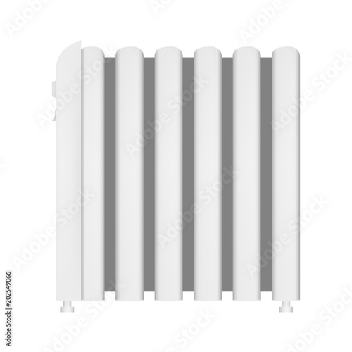 Central heater icon. Realistic illustration of central heater vector icon for web