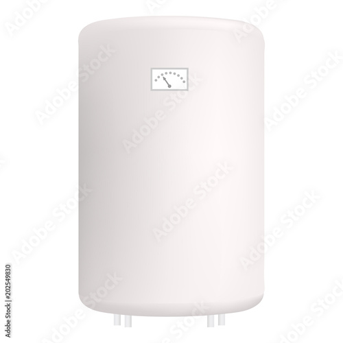 Climate boiler icon. Realistic illustration of climate boiler vector icon for web