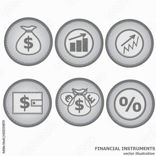 Financial Symbols. Illustration.