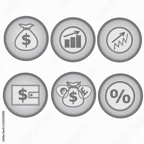 Financial Symbols. Illustration.