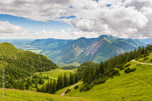Weg zum Herzogstand in den Alpen im Sommer © kentauros