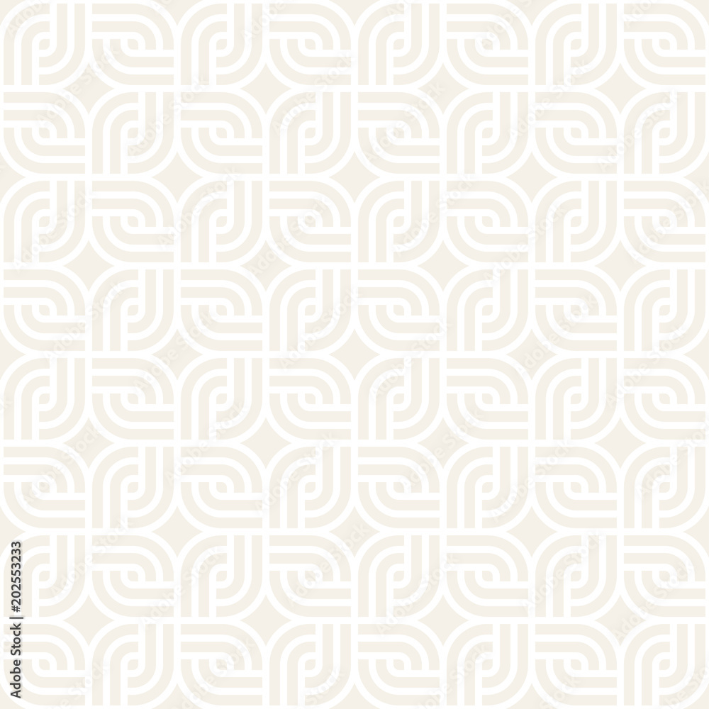 Vector seamless lattice pattern. Modern stylish texture with monochrome trellis. Repeating geometric grid. Simple design background.