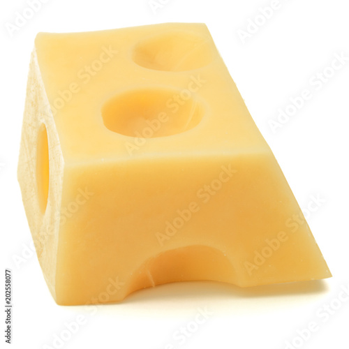 Cheese isolated on white background