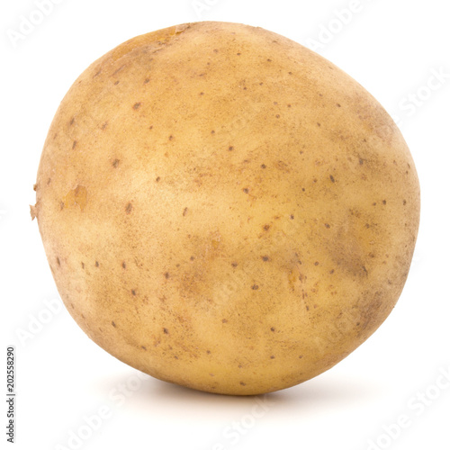 new potato tuber isolated on white background cutout