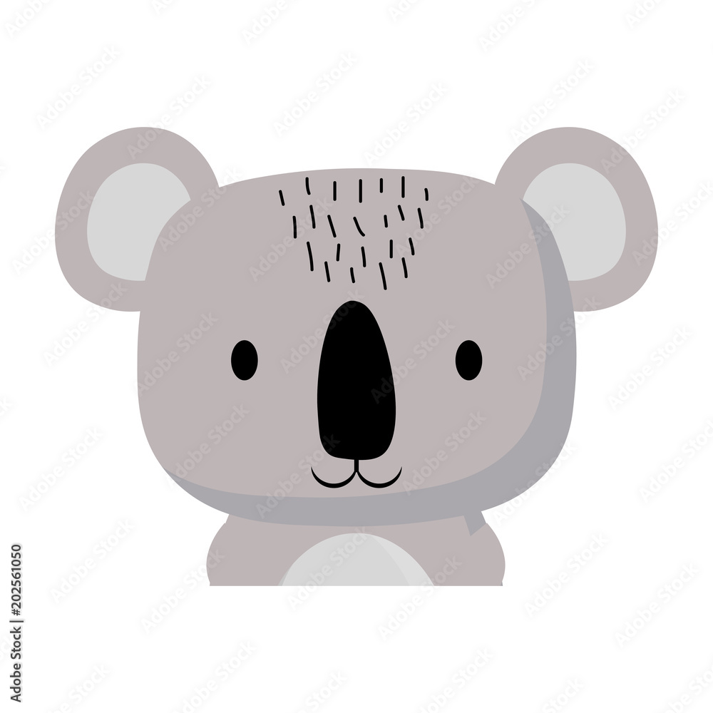 cute koala icon over white background, cute animals concept concept, colorful design. vector illustration cute koala icon over white background, cute animals concept concept, colorful design. vector illustration