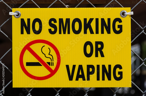 No Smoking Or Vaping Sign