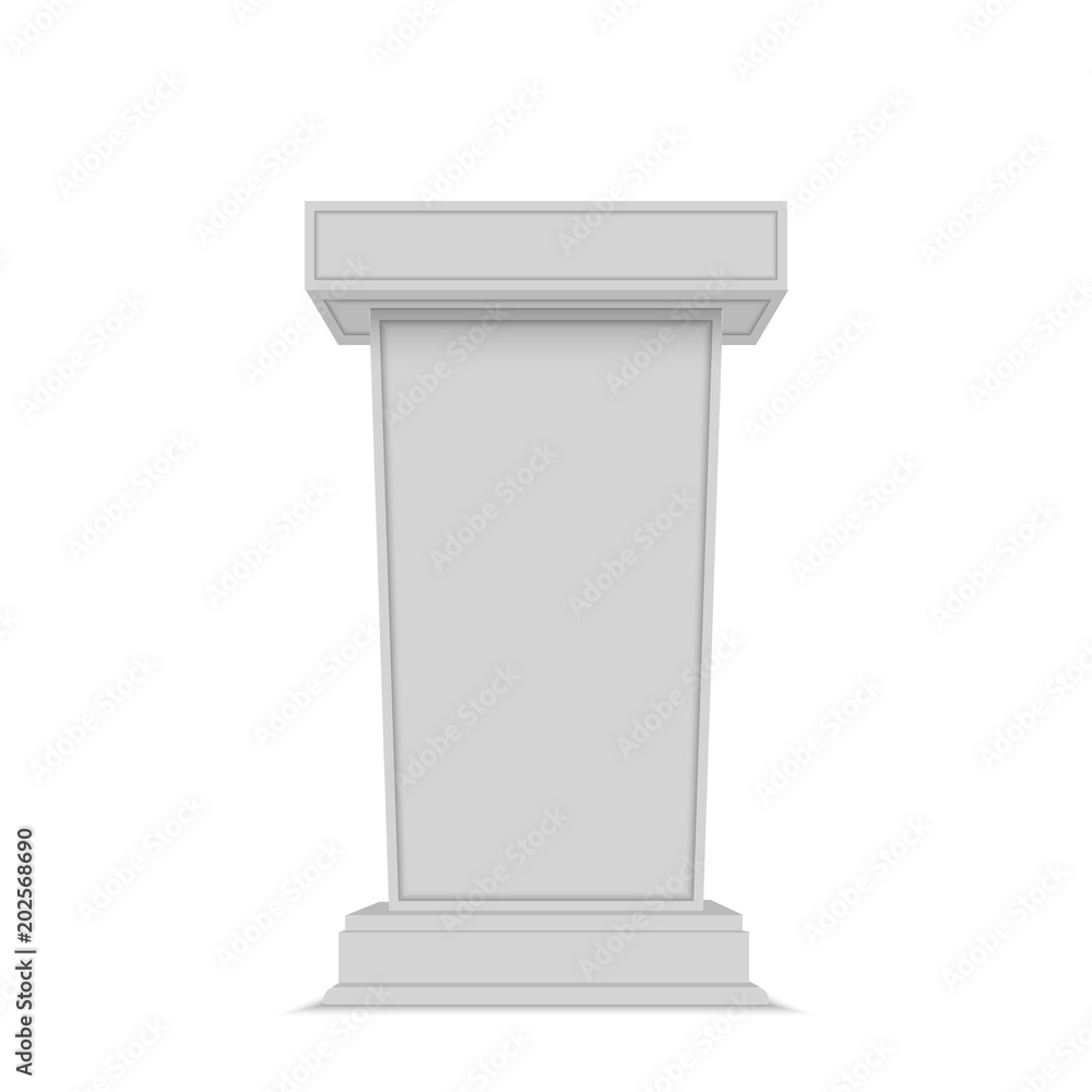 White Tribune Rostrum Stand White Tribune Rostrum Stand