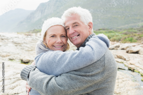 Portrait of a romantic senior couple hugging © WavebreakmediaMicro