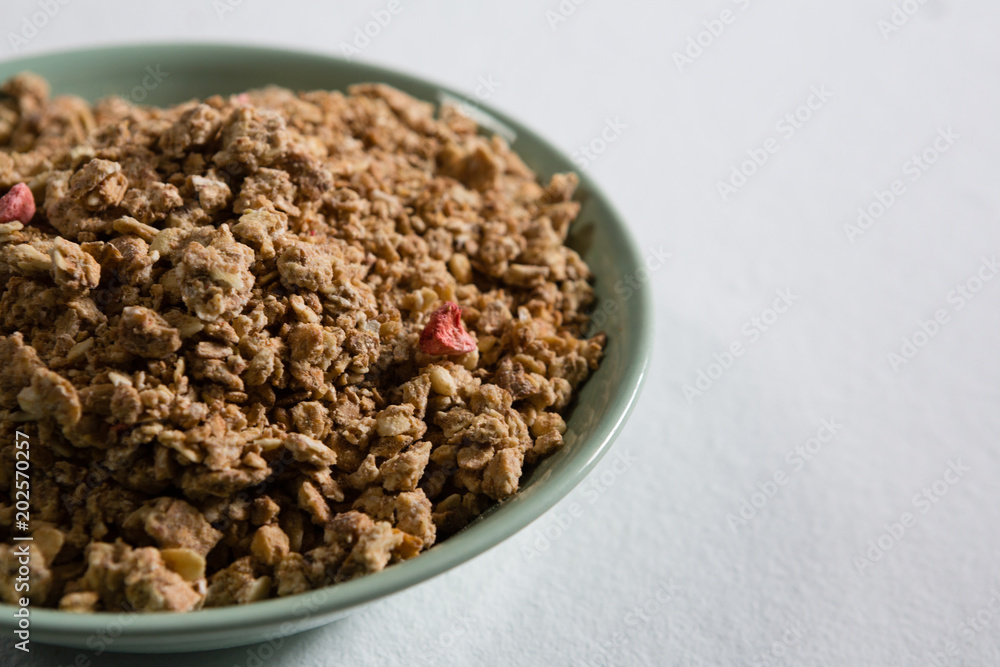 Bowl of granola Bowl of granola
