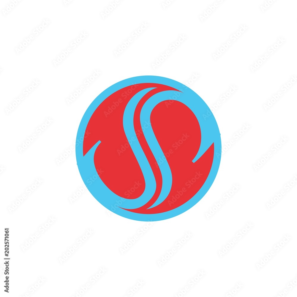 blue letter dp in a red circle logo vector blue letter dp in a red circle logo vector