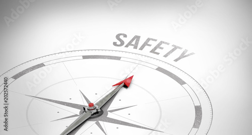 The word safety against compass