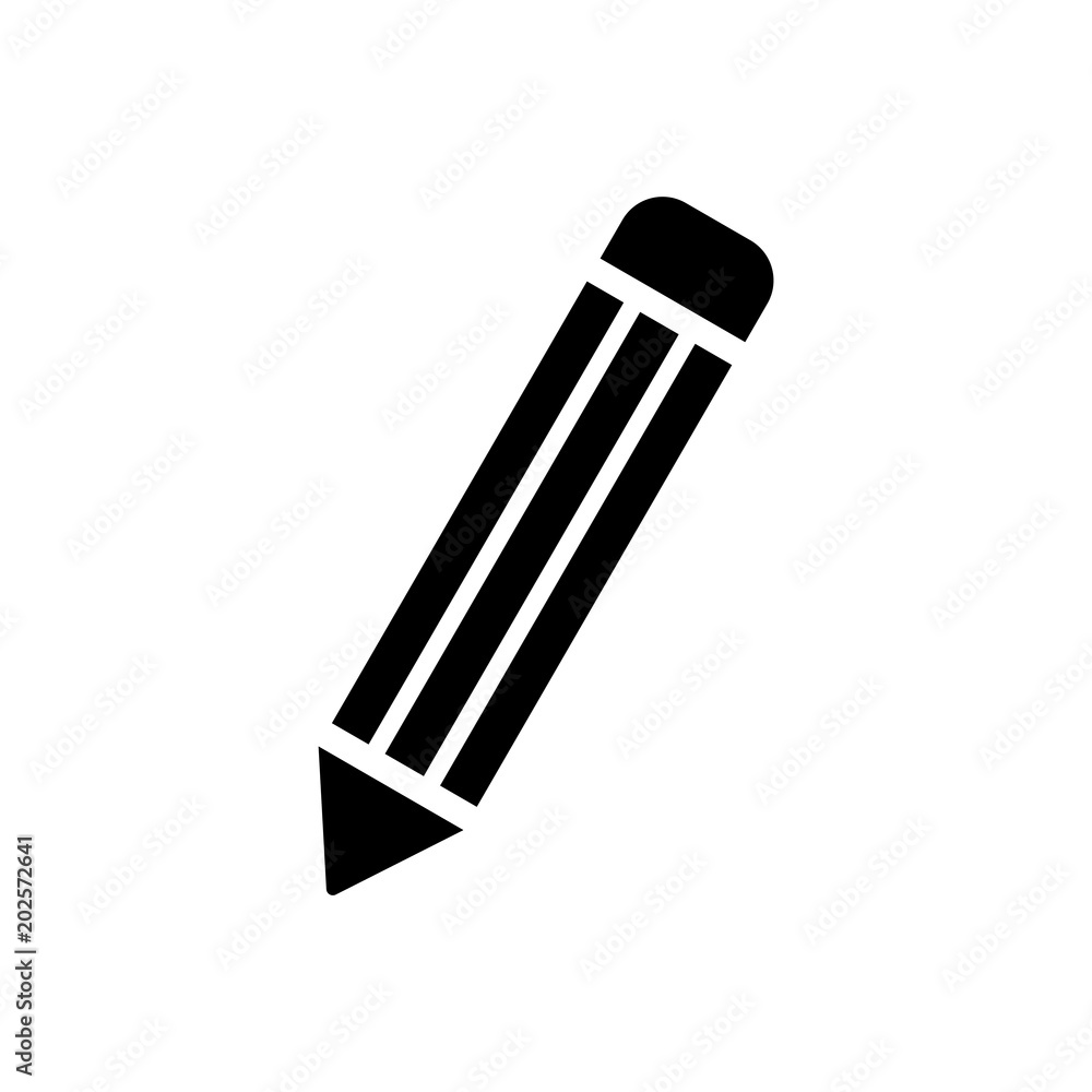 pencil icon isolated vector pencil icon isolated vector