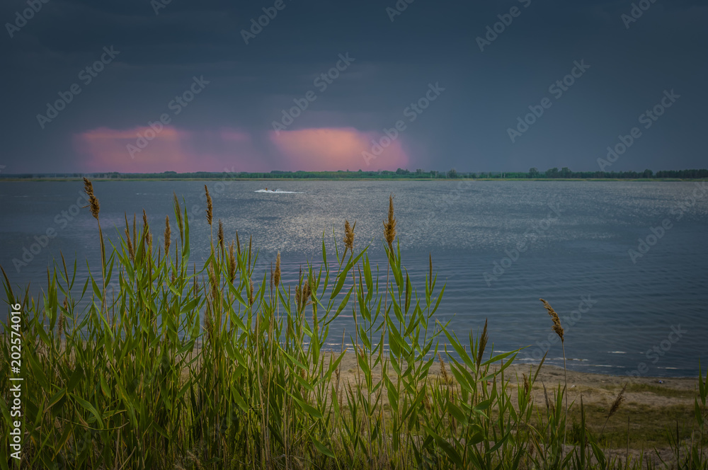 Reed and Lake. Thunderstorm