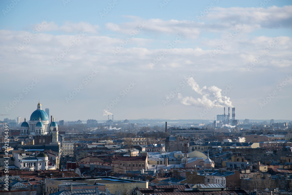 From the top of Saint-Petersburg