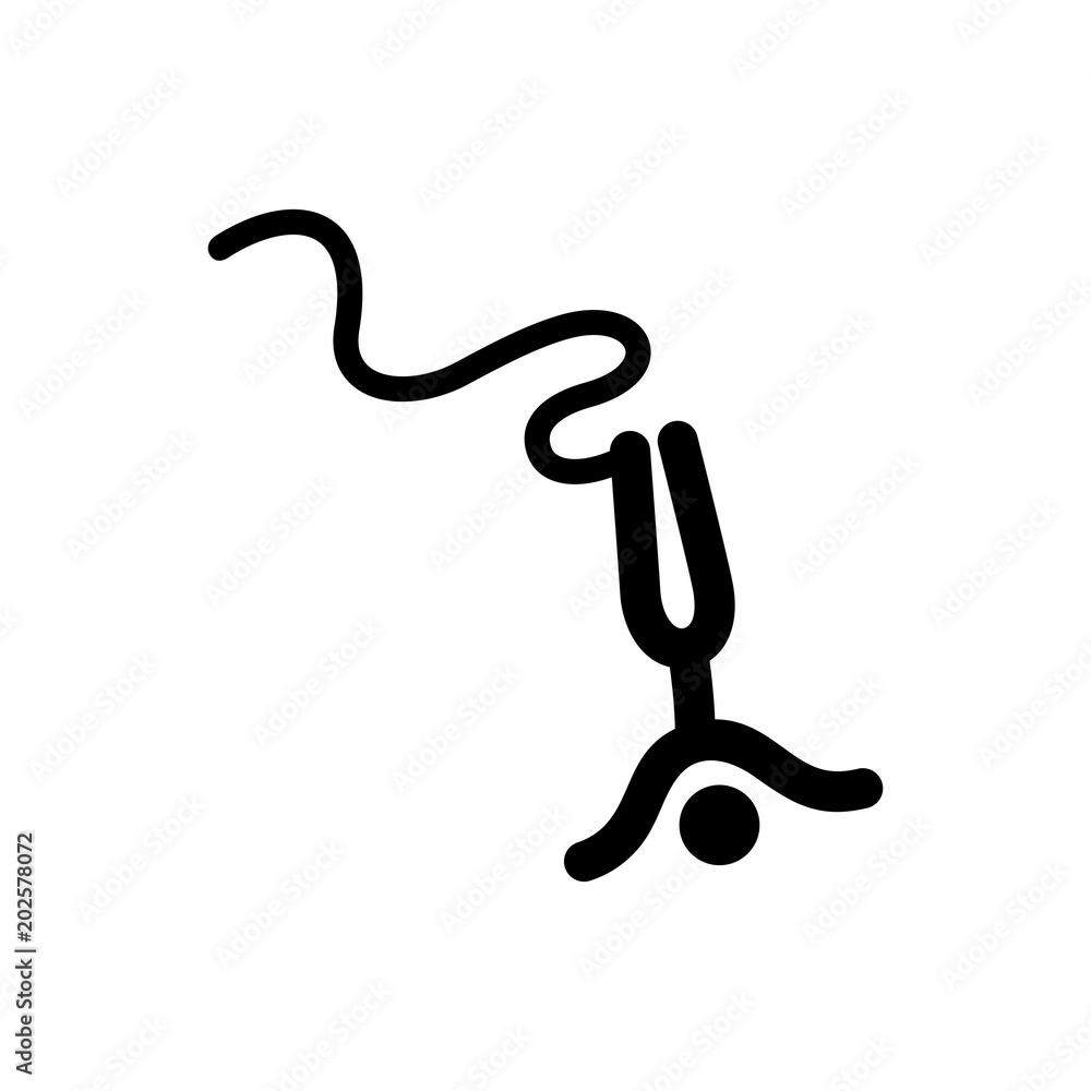 Bungee jumping icon Bungee jumping icon