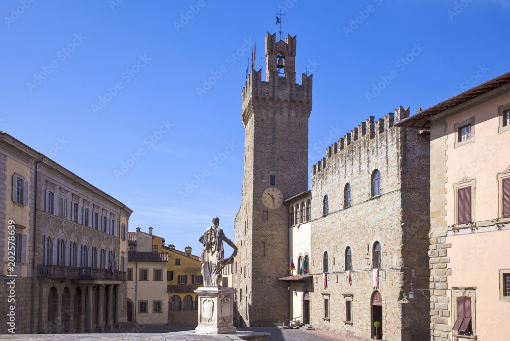 The architecture and the art of the city of Arezzo