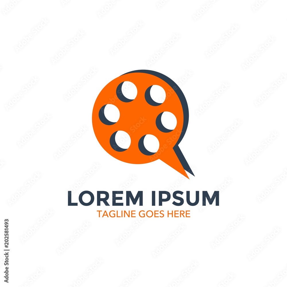 unique movie logo. icon. vector illustration