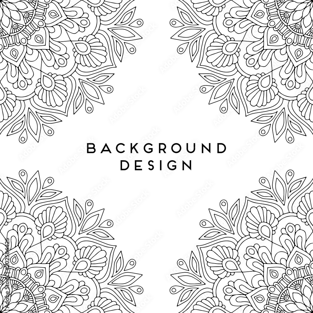 Vector mandala background Vector mandala background