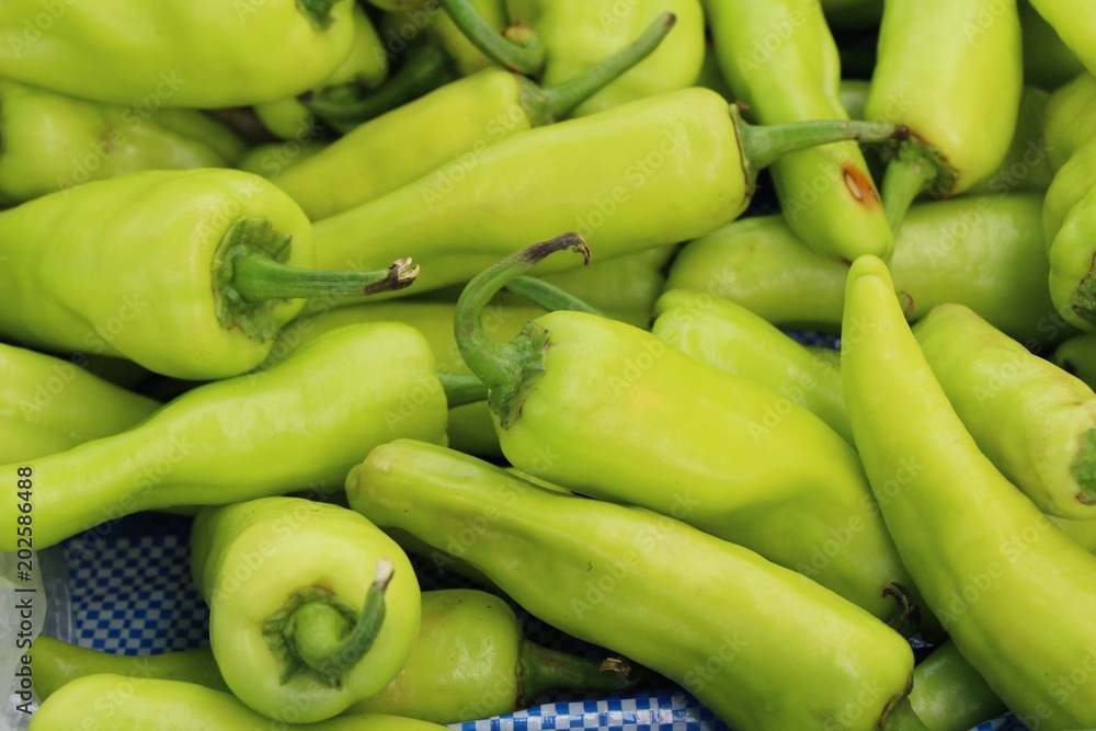 Bell pepper for cooking at street food