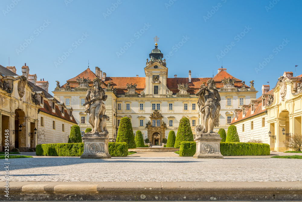 View at the Valtice castle in Czech republic - Moravia