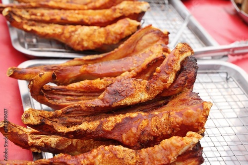 Grilled pork tail delicious at street food