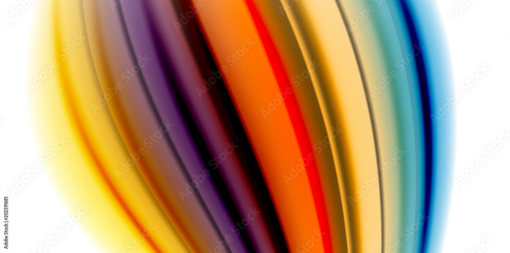 Obraz premium Gel jelly fluid flowing liquid rainbow style colours, wave abstract background, modern minimal colorful design