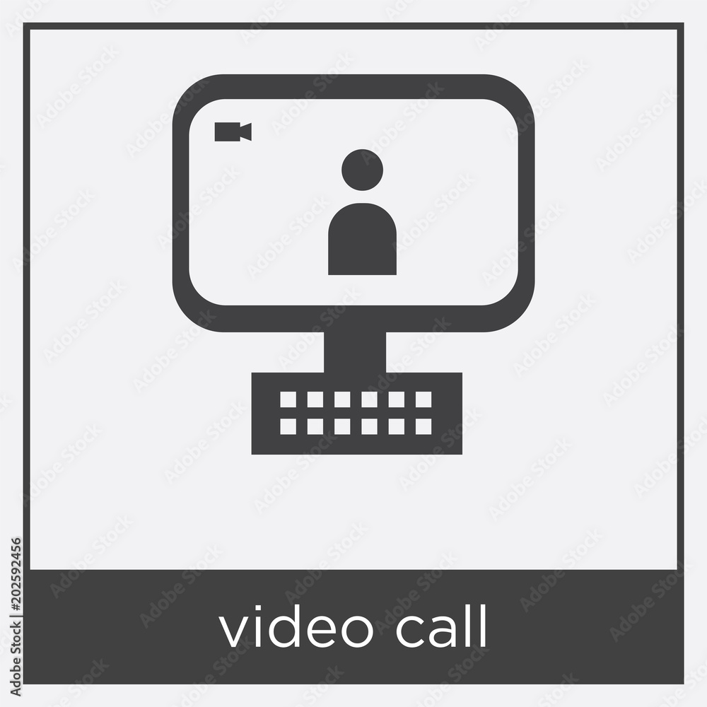 video call icon isolated on white background video call icon isolated on white background